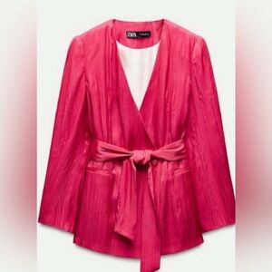 BNWOT Viral Zara Fuchsia Blazer – Size S